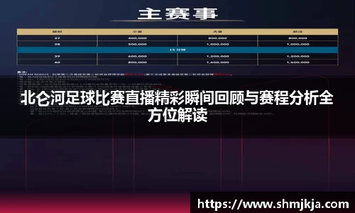 北仑河足球比赛直播精彩瞬间回顾与赛程分析全方位解读